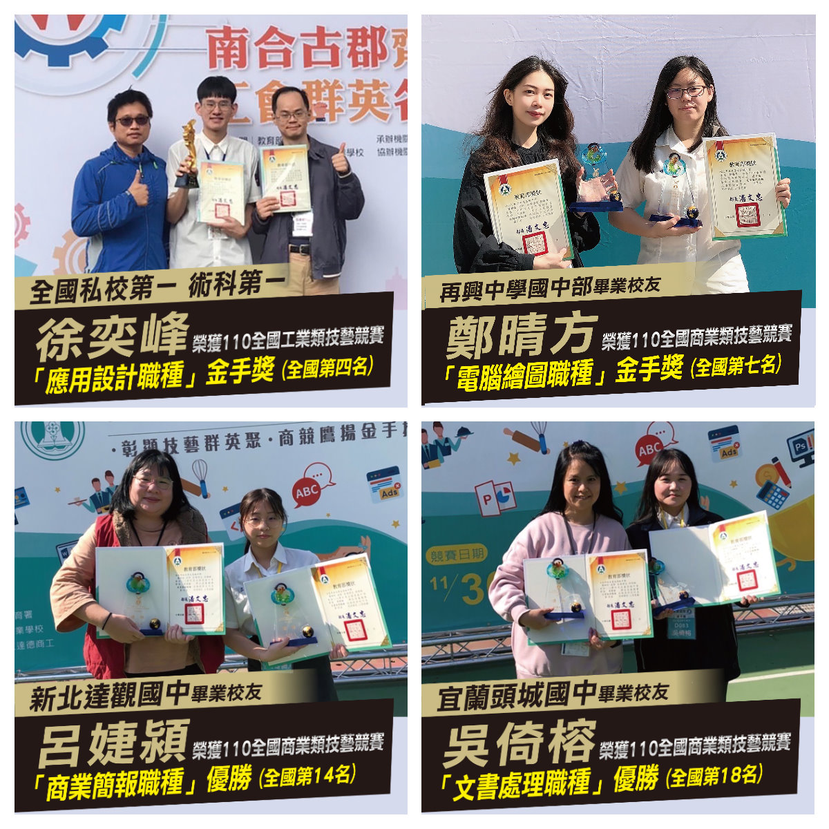 110學年度學生技藝競賽