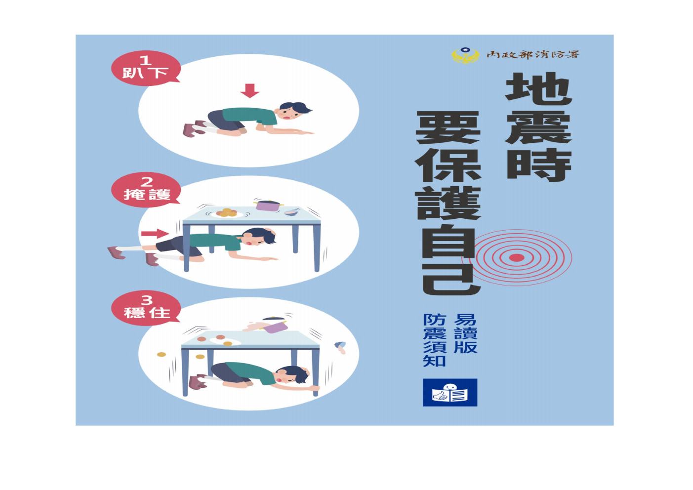 地震時 要保護自己