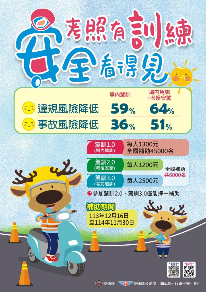 考照有訓練，安全看得見